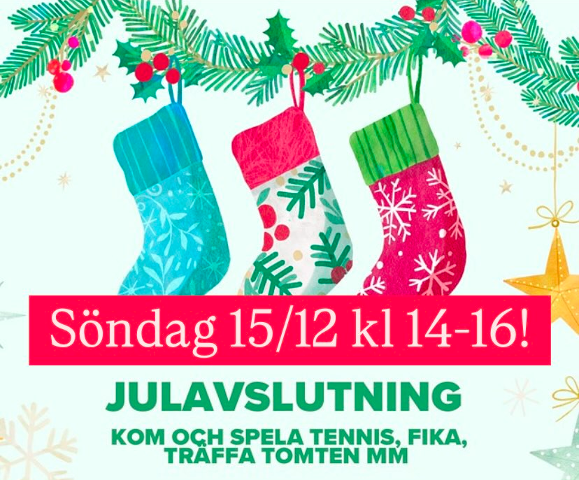 image: Julavslutning - spela tennis mot tomten!